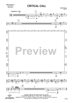 Critical Call - Percussion 1