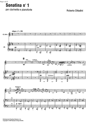 Sonatina No. 1 - Score