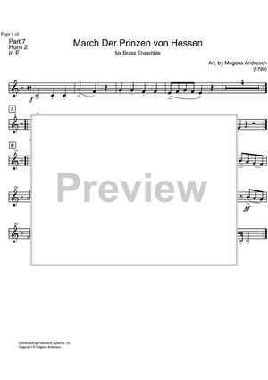 March Der Prinzen von Hessen - Horn in F 2
