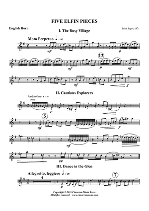 Five Elfin Dances - English Horn