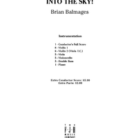 Into The Sky! - Score Cover