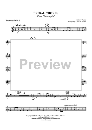 Bridal Chorus from "Lohengrin" - Trumpet 2