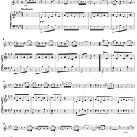 String Quintet in E Major, Op. 11, No. 5: Menuet - Piano Score