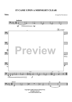 It Came Upon a Midnight Clear - Tuba