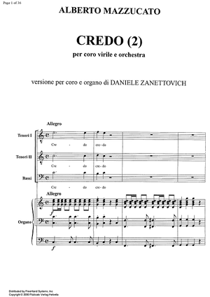 Credo (2) - Score