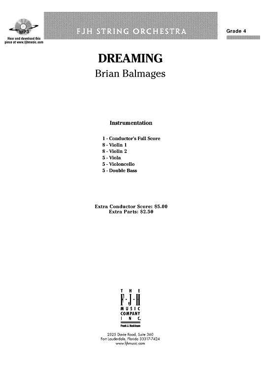 Dreaming - Score