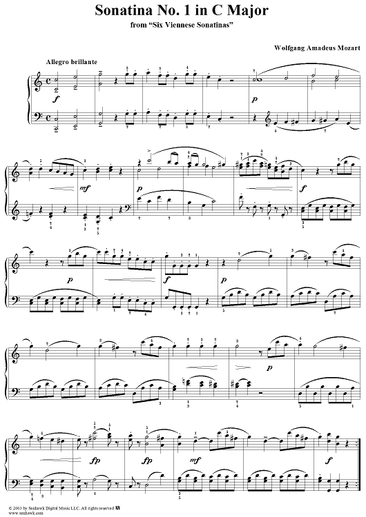 Sonatina No. 1 in C Major, K229 (K439b)