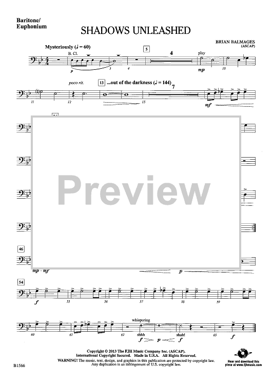 Shadows Unleashed - Baritone/Euphonium