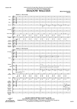 Shadow Waltzes - Score