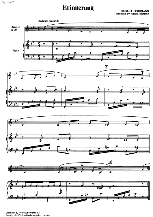 Elementary 2/2 - Erinnerung - Score