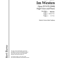 Im Westen Op.25 No.23