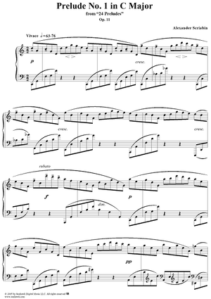 Prelude No. 1 in C major