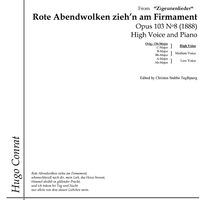 Rote Abendwolken zieh'n am Firmament Op.103 No. 8