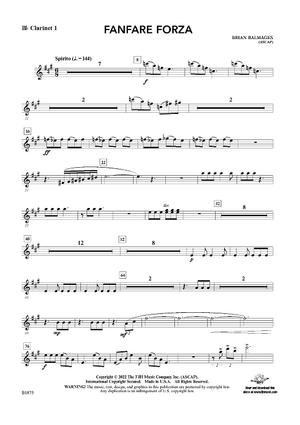 Fanfare Forza - Bb Clarinet 1