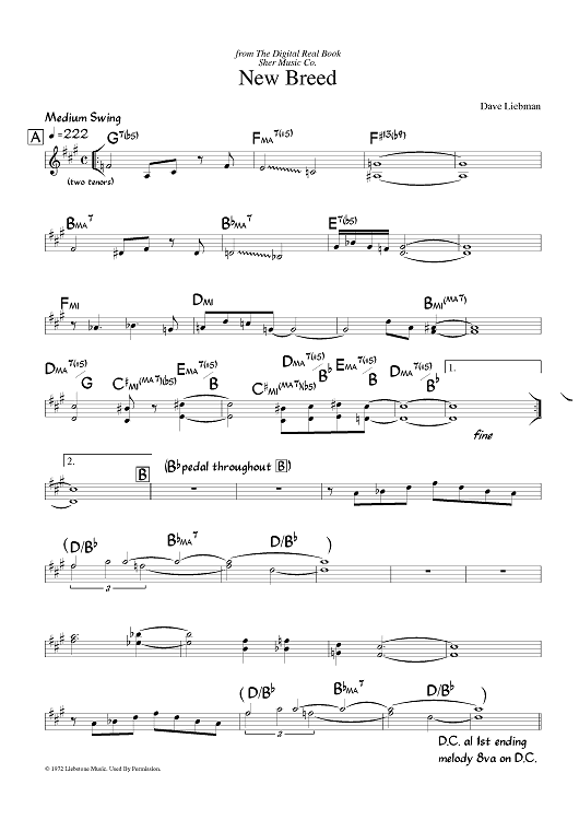 New Breed - Eb Instruments