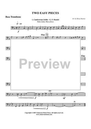 Two Easy Pieces - Bass Trombone