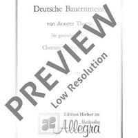 Deutsche Bauernmesse - Choral Score