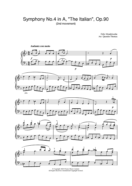 Italian Sheet Music