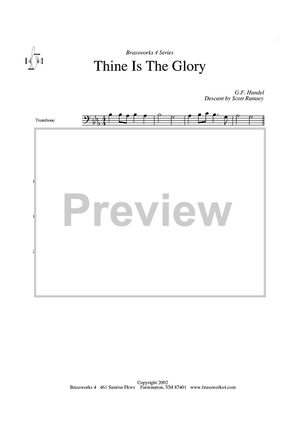 Thine is The Glory - Trombone