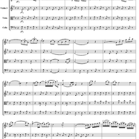 String Quartet No. 10, Movement 3 - Score