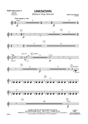 Unknown (Medium Easy Version) - Mallet Percussion 2