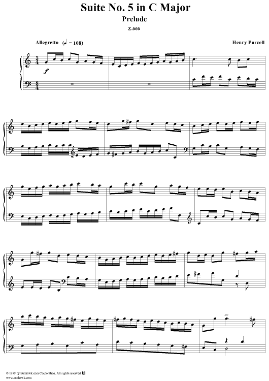 Suite No. 5 in C Major