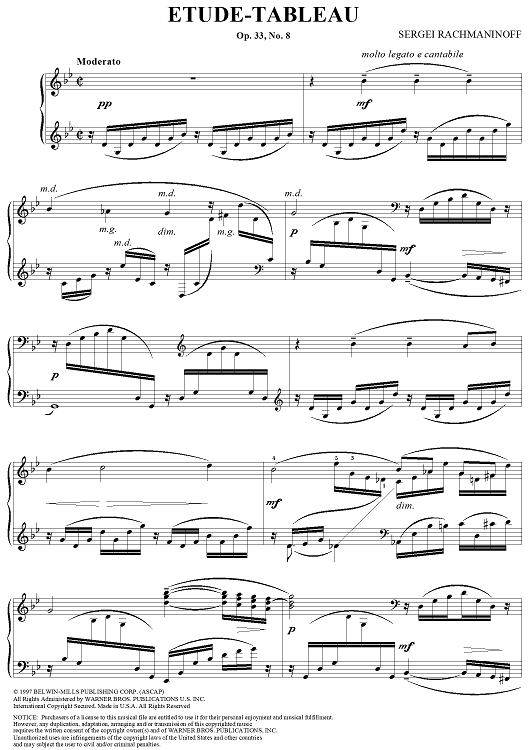 Etude-Tableau, Op. 33, No. 8