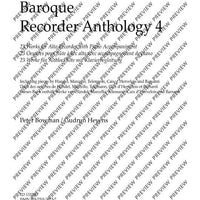 Baroque Recorder Anthology