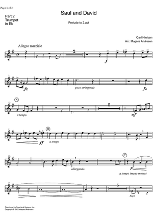 Saul and David - Prelude to Act  2 - Trumpet in E-flat