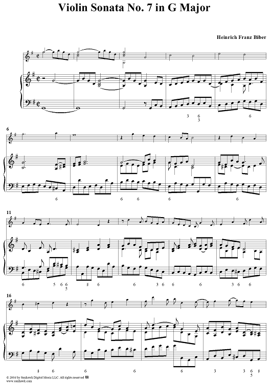 Violin Sonata No. 7 - Piano Score