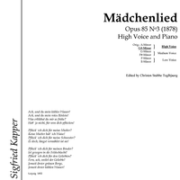 Mädchenlied Op.85 No. 3