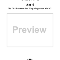 Genoveva, Op. 81, Act 4, No. 20: "Bestreut den Weg mit grünen Mai'n" - Score