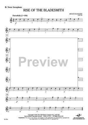 Rise of the Bladesmith - Bb Tenor Sax