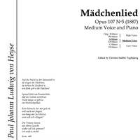 Mädchenlied Op.107 No. 5