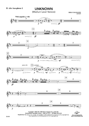 Unknown (Medium Level Version) - Eb Alto Sax 2