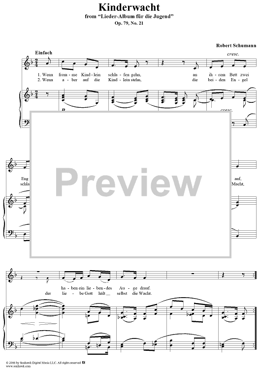 Kinderwacht, No. 21, Op. 79