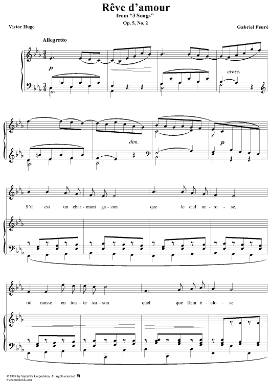 Rêve d'amour - Op. 5, No. 2