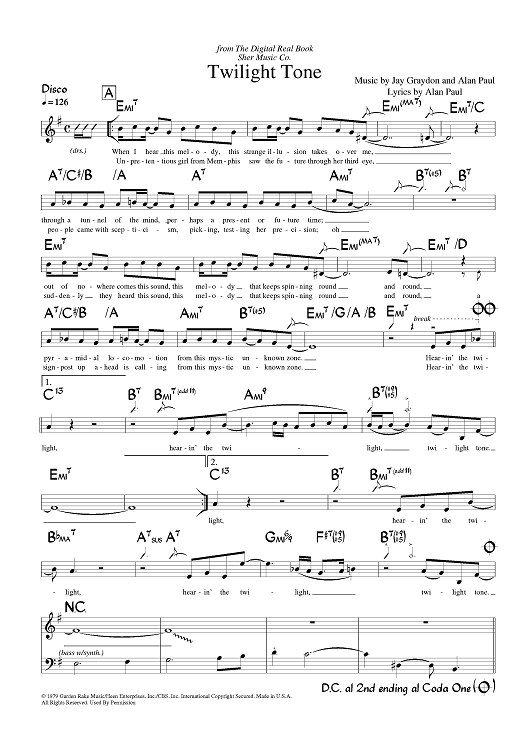 Twilight Tone - Bb Instruments