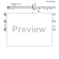 Bridal Chorus - from Act III of Lohengrin - Part 4 Bass Clarinet in Bb