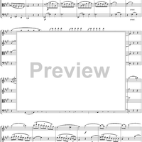 String Quartet No. 18, Movement 1 - Score