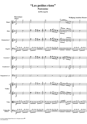 Balletmusik, K299b - Full Score