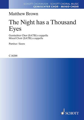 The Night Has A Thousand Eyes - Choral Score