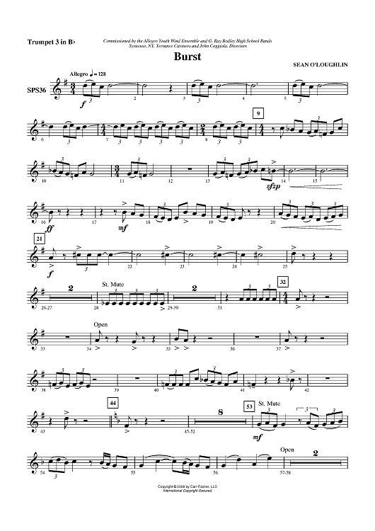 Burst - Trumpet 3 in B-flat