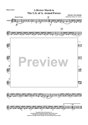 A Review March to The U.S. of A. Armed Forces - Horn 2 in F