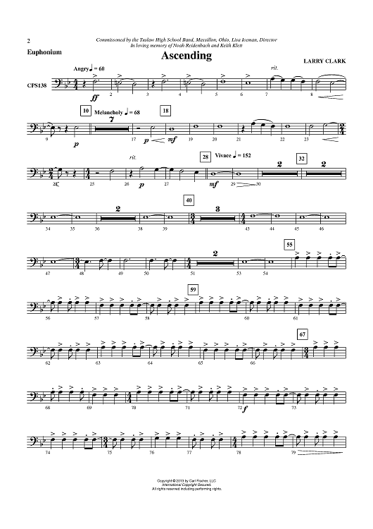 Afterlife: Baritone B.C.: Baritone B.C. Part - Digital Sheet Music