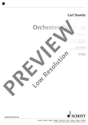 Orchestra-Quartet in C major - Viola