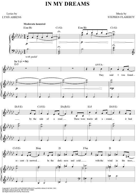 In My Dreams – Unveiling the Sheet Music Secrets of Anastasia