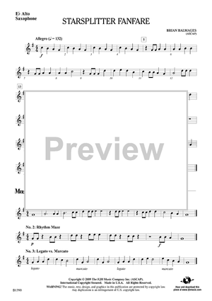 Starsplitter Fanfare - Eb Alto Sax