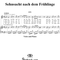 Sehnsucht nach dem Frühling, K596