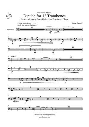 Diptich for Twelve Trombones - Trombone 11